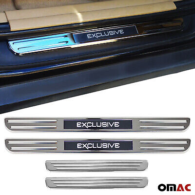 15" Illuminated Exclusive Door Sill Cover Scuff Plate 4 Pcs for VW Golf Tiguan