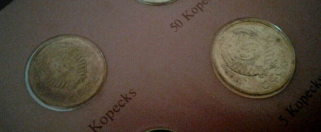 Coin Sets of All Nations USSR Russia UNC 1 Ruble 2,3,5,10,15,20,50 Kopecks 1979 3