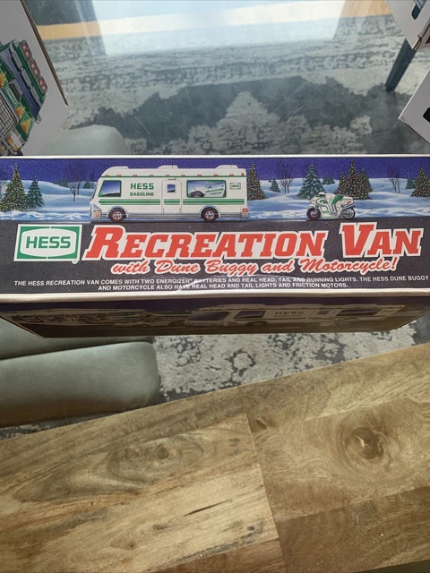Vintage HESS 1998 Recreation Van With Dune Buggy And Motorcycle W/ Original Box