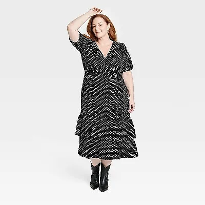 Women's Plus Size Short Sleeve Wrap Dress - Knox Rose