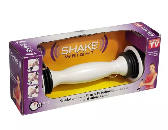 Shake Weight 2.5lbs White Exercise Arms Shoulders Chest Fitness New Sealed Box