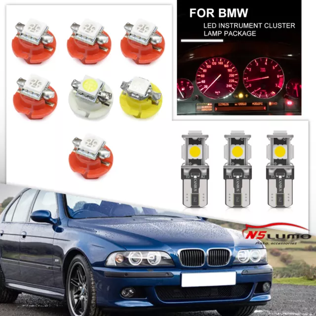 T10 B8.5D Car RGB LED Dashboard Dash Gauge Instrument Light Bulb For BMW E36 E39