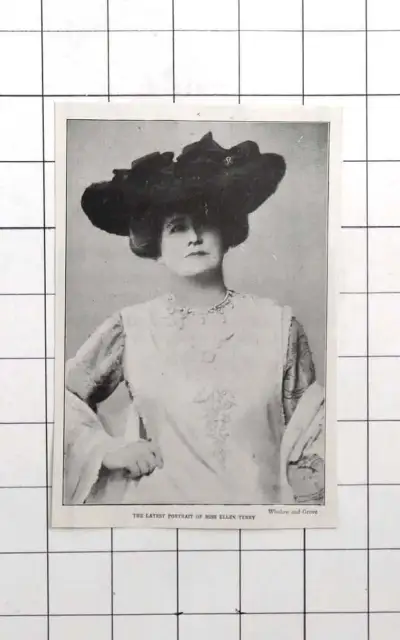 1903 The Latest Portrait Of Miss Ellen Terry