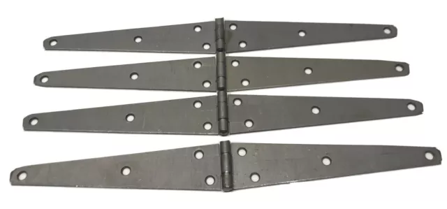 STANLEY Plain Steel Light Strap Hinges 8“ 203mm 2 Pair 4 Total 14-0950