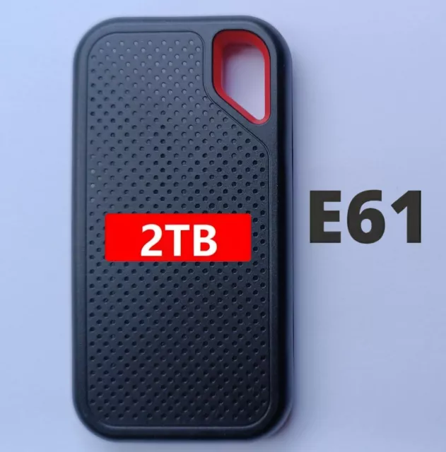 Extreme Portable SSD 2TB E61 Festplatte Type-C/USB 3.1 Gen1 Externe SSD