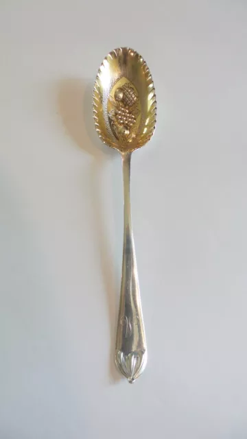 Gorgeous Birmingham Sterling Silver Berry Spoon, c. 1901