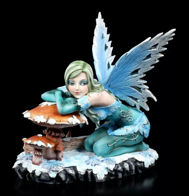Hiver Figurine Elfes - Salina Avec Tue-Mouche - Fantaisie Herbstelfe Fée Déco
