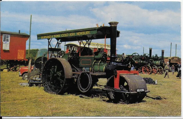 Vintage Steam  Engine  Postcard"1918 Aveling And Porter,R6 Road Roller"Rp