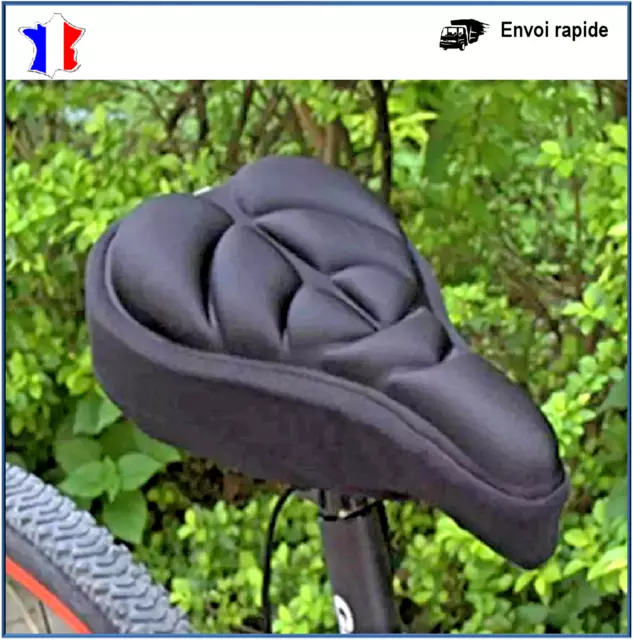 HOUSSE DE SELLE VÉLO CONFORTABLE GEL Confort 3D VTT DOUX HAUTE QUALITÉ  Siège