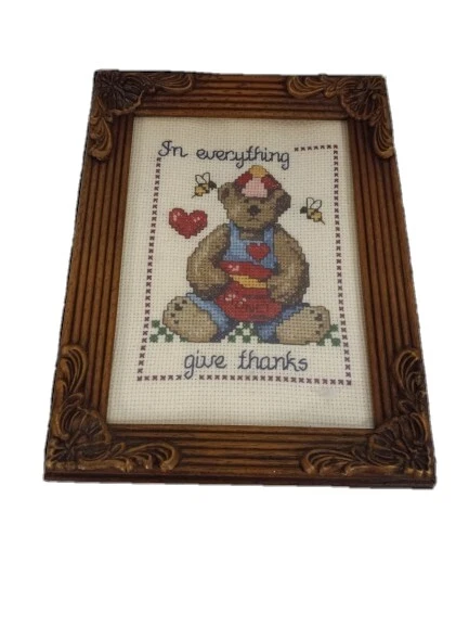 Jeremiah Junction Completed In Frame 5X7 Christian Themed Needlepoint. Read