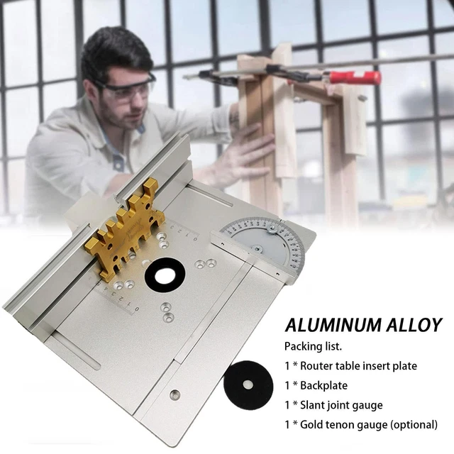 Aluminium Router Guide ALUMINIUM SAW WOODWORKING Workbench Router Table Insert Guide Table ...