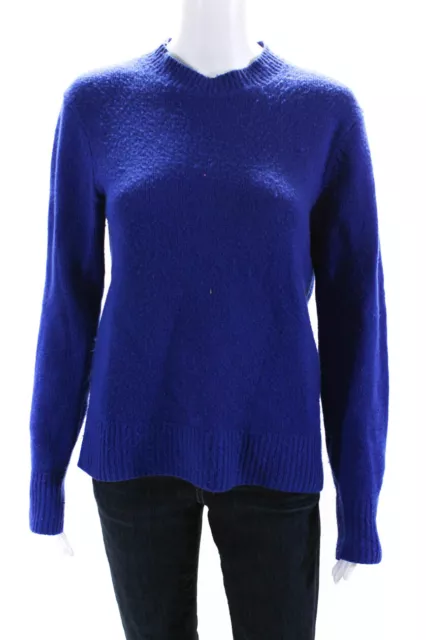 ACNE Studios Womens Peele Crew Neck Oversize Pullover Sweater Blue Wool Size XS