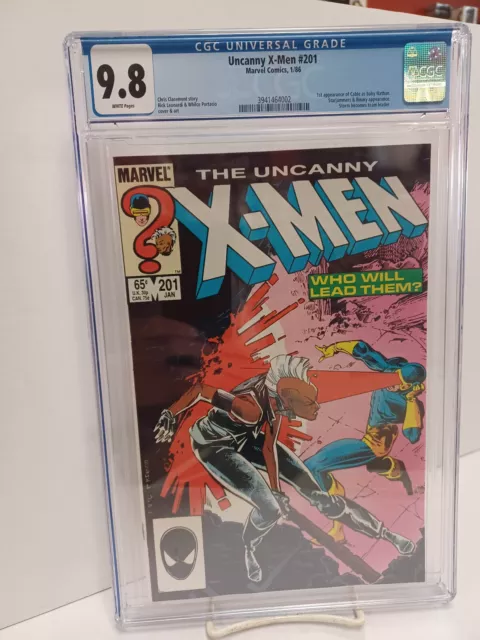 UNCANNY X-MEN #201 (Marvel Comics, 1986) CGC Graded 9.8 ~ WHITE Pages