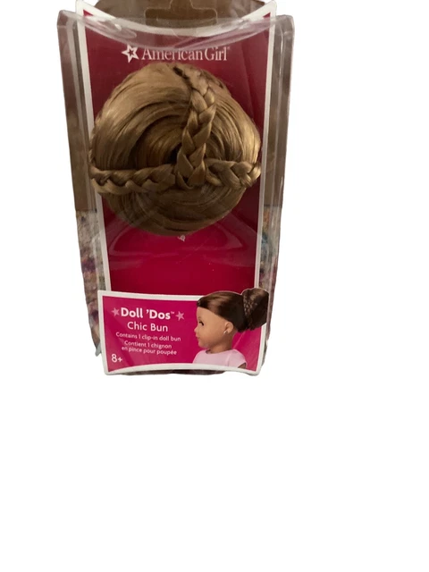 AMERICAN GIRL DOLL DOs  CLIP IN CHIC BUN-RED NIP RETIRED Cross Cross Braids Updo