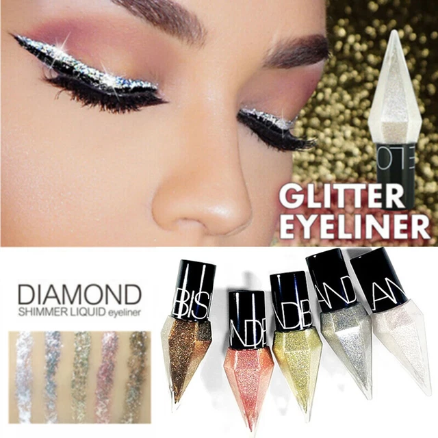 Eyeliner Liquide À Paillettes Fard À Paupières Nacré Scintillant Maquillage%