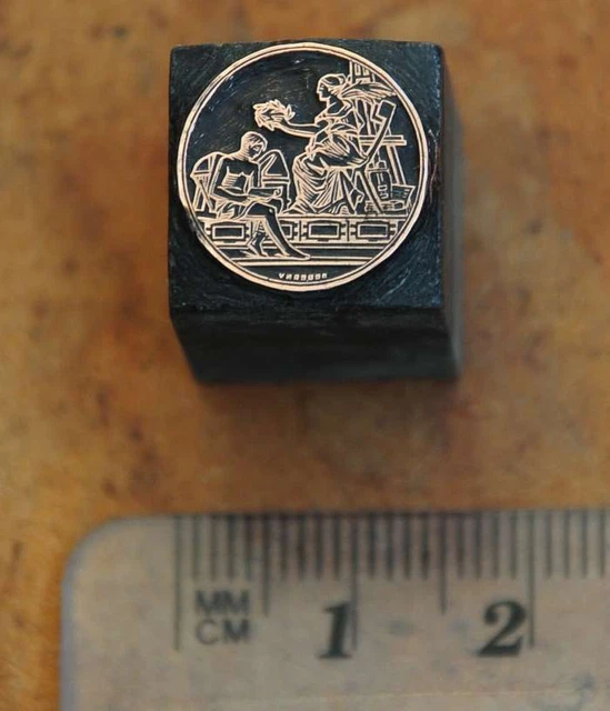 Medalla galvano palo de impresión placa de impresión cliché de cobre letterpress