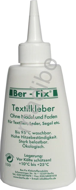 10,00 Euro pro 100g Ber-Fix Textilkleber 150 Gramm Stoffe Gewebe Leder Markisen