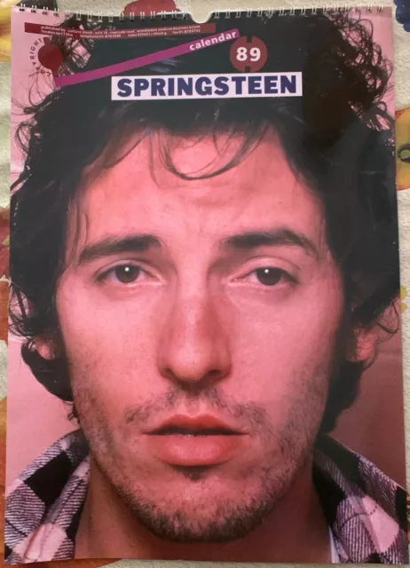 Bruce Springsteen 1989 Calendario Cm. 30 X 42 - Copyright Approved - Culture Sho