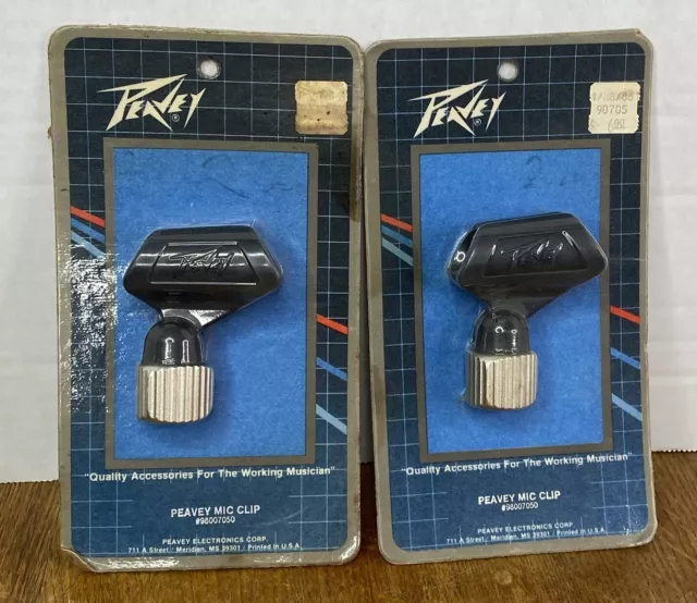 Vintage 1984 Peavey Mic Clip #98007050 LOT Of 2 SEALED NEW OLD STOCK