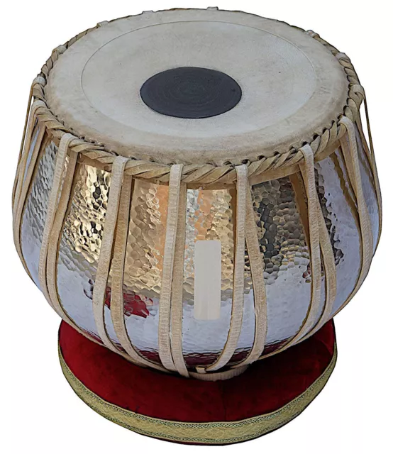 Tabla Drum Set, Concert Quality, 2.5 Kg Chromed Copper Bayan, Sheesham Tabla PRS