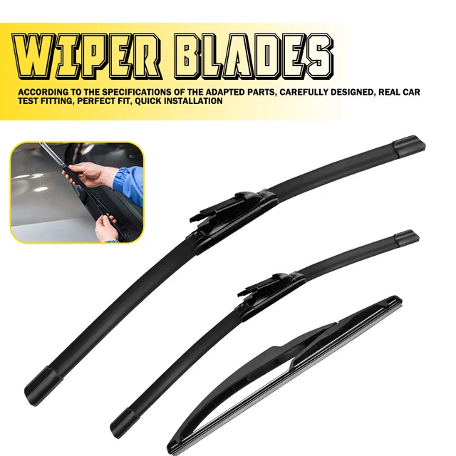 Ultimate Styling Wiper Blade Set For Vauxhall Antara 2007-2016 - Front & Rear