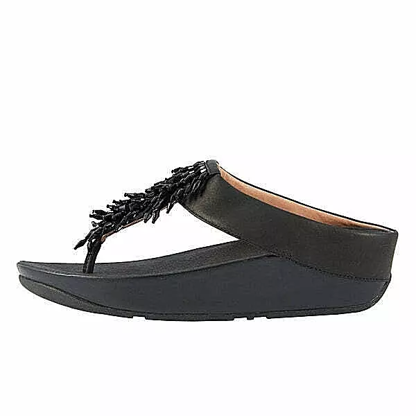 Fitflop Rumba Toe-Thong Women's Sandals - Black, White, Dusty Pink, Dove Blue