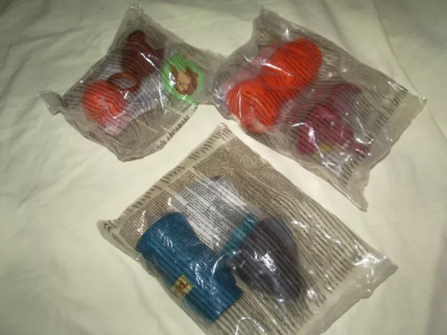 " 3 JOUETS DONT 2 GOURDES TARZAN BURROUGHS AND DISNEY McDONALD'S HAPPY MEAL 2005