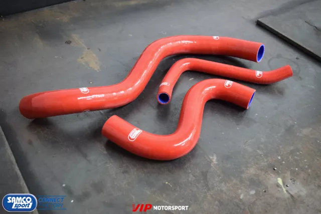 Samco Sport Coolant Silicone Hose Kit Red 3pc/set For Nissan R35 GTR 08-
