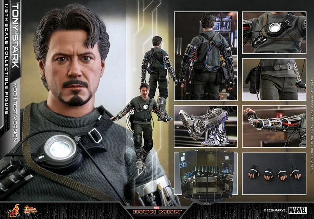 Hot Toys Marvel Iron Man Tony Stark Mech Test Version MMS581 1/6th SEALED NEW