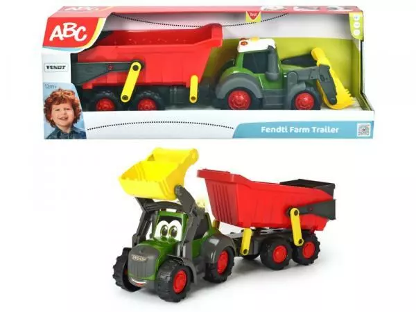 ABC Baby- & Kleinkindspielzeug Traktor mit Anhänger ABC Fendti Farm 204119000