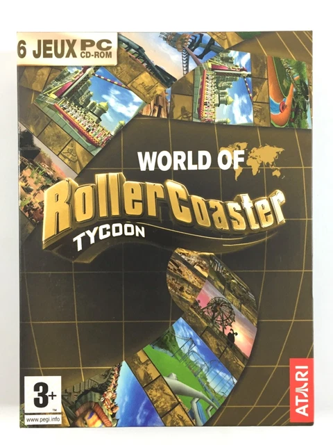 Pack De 3 Jeux PC : Rollercoaster Tycoon 3 Deluxe Gold + Délires Aquatiques