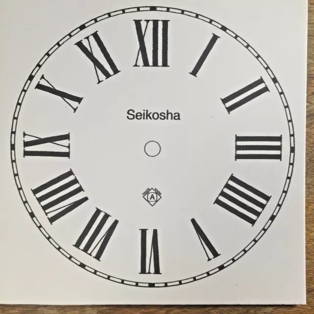 5" Seikosha Paper Replacement Clock Dial  (Lot 154)