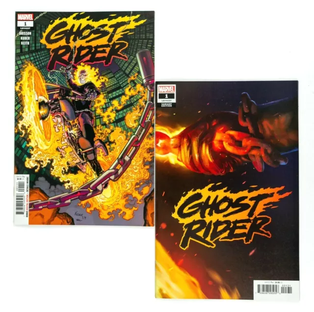 Ghost Rider #1 & 1V (2019 Marvel) Brisson, Kuder, Keith! Wraparound Variant! NM-