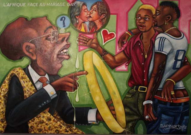 Painting  Contemporary African Art  2012 Congo  Sapin-Art