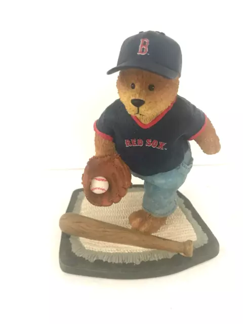 2002 Boston Red Sox Bear Figurine  1st in a Limited MLBSeries The Memory Company