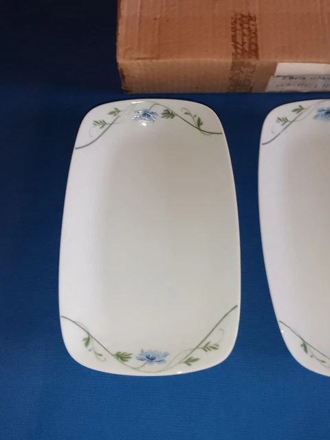 Plat Rectangulaire Long De Bavière (Seltmann Weiden) - Porcelaine Blanche à Fleurs - Occasion De Qualité