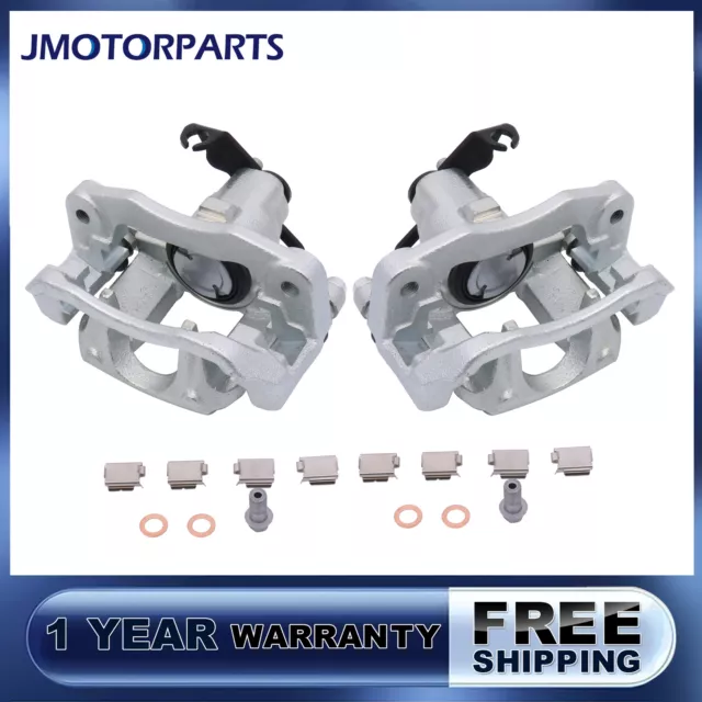 2X Rear Left & Right Brake Calipers w/ Bracket For Dodge Grand Caravan VW Routan