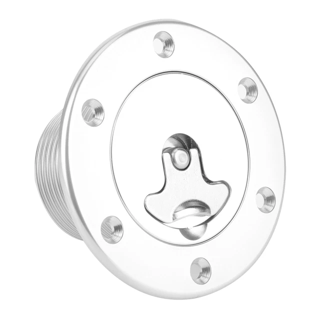 ID 43.5mm/1.75in Aluminum Alloy Flush Mount Fuel Cell Surge Tank Cover 6 Op