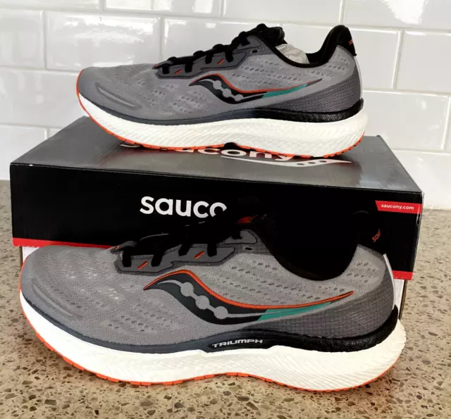 SAUCONY MEN'S TRIUMPH 19 Running Shoes, Alloy/FIRE, 9.5 D Medium US $69 ...