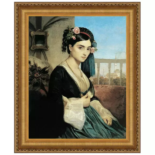 Design Toscano Woman of the Orient, 1840: Canvas Replica Painting: Grande