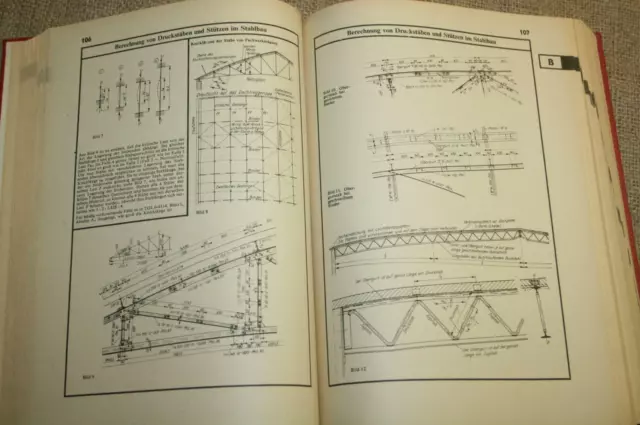 Fachbuch Hausbau Bautechnik Maurer Zimmerer Holzbau Bautechnik DDR 1975