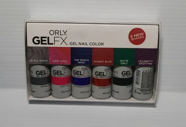 Orly GelFX NAIL POLISH-NEW COLORS - Six Colors 0.3oz/9mL