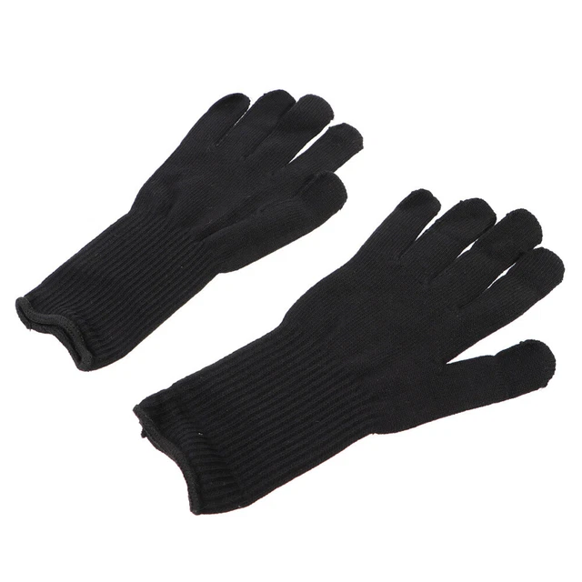2 pares de guantes de rizado protector térmico plancha para cabello