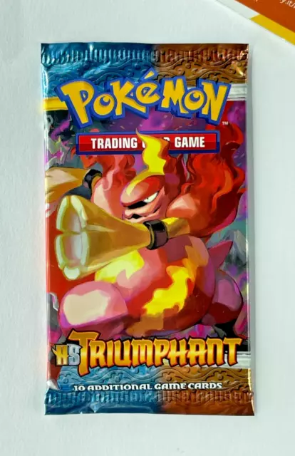 Pokemon Booster Pack Magmortar HS Triumphant Sealed 2010 English