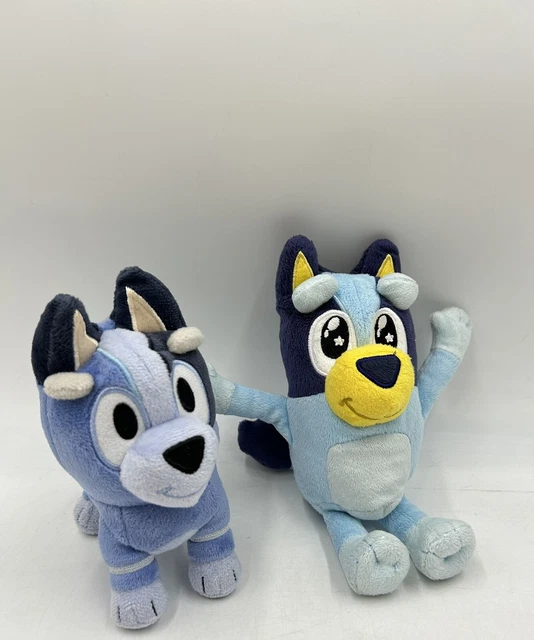 BLUEY & FRIENDS Bluey 8” Stuffed Plush Toy Star Eyes & Socks Dog Plush