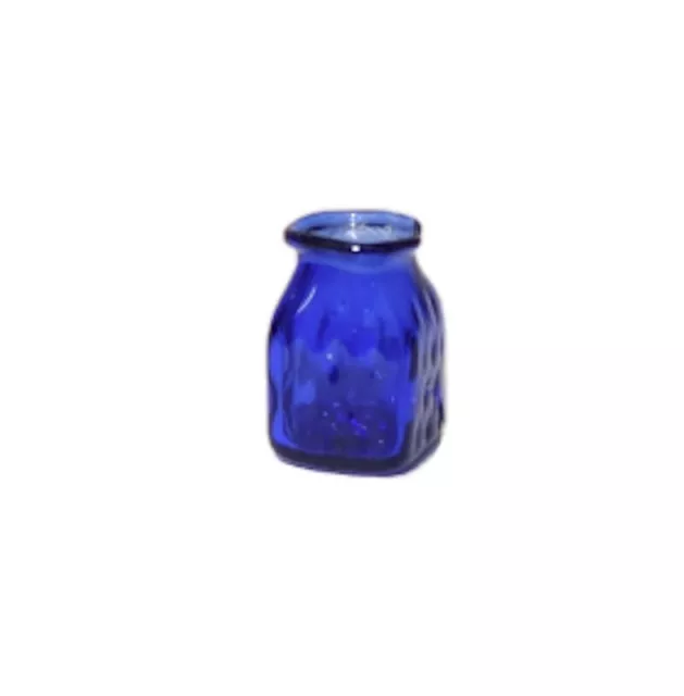 Dollhouse Artisan Ferenc Albert Blown Glass Cobalt Blue Ink Well IGMA Miniature