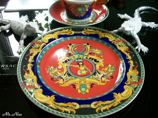 Rosenthal Versace Le Roi Soleil Set Teller + Tasse 25 Jahre Versace *NEU & OVP*
