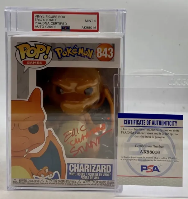 ERIC STUART SIGNED Funko Pop #843 Pokemon Charizard PSA/DNA 9 AUTO $888.88  - PicClick
