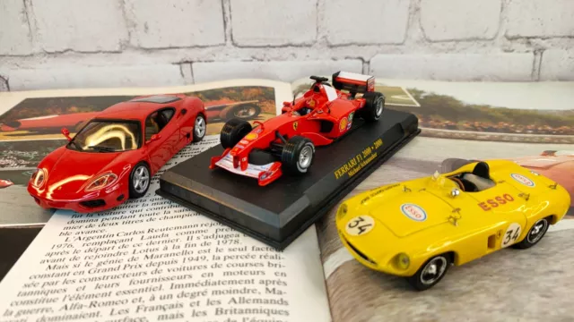 Lot Ferrari 1/43 - Ferrari - 750 Monza - F1 2000 Michael Schumacher - 360 Modena