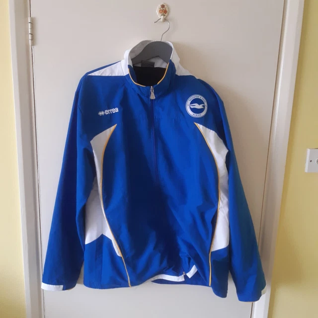 Brighton And Hove Albion Football Club Errea Walkout Jacket UK Size Large BHAFC